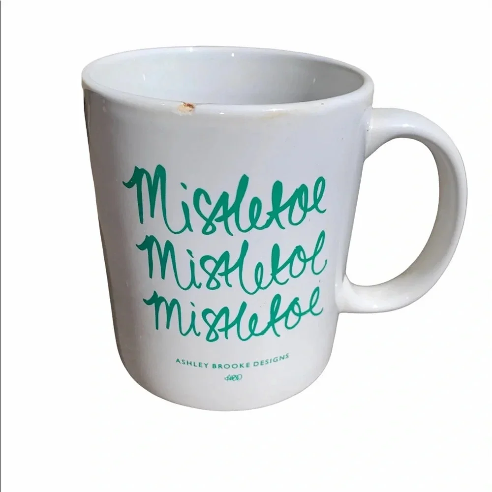 Ashley Brooke designs mistletoe double sided coffee mug